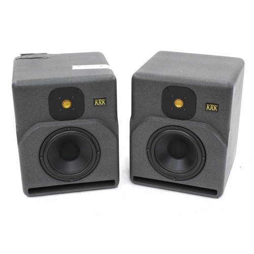 590 - Gary Moore - pair of KRK 9000B studio monitors, ser. nos. 11437 and 11436, both boxed*Used by Gary M... 