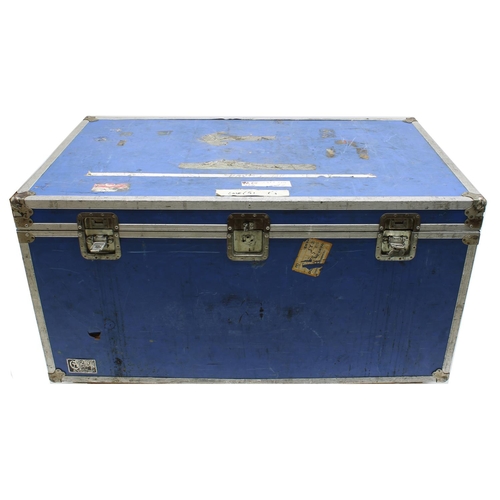 608 - Gary Moore - heavy duty trunk type Calzone flight case on wheels, bearing 'Gary Moore' and 'U.F.O' s... 