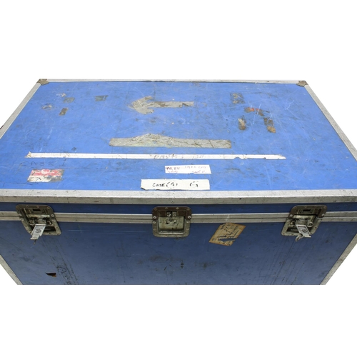 608 - Gary Moore - heavy duty trunk type Calzone flight case on wheels, bearing 'Gary Moore' and 'U.F.O' s... 