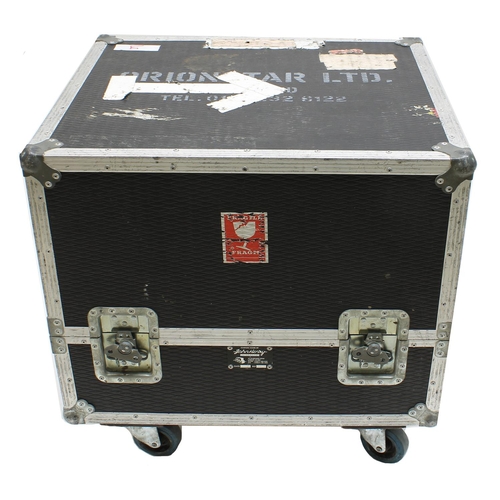 609 - Gary Moore - heavy duty John Henry flight case on wheels stencilled 'Orionstar Ltd. England' and bea... 