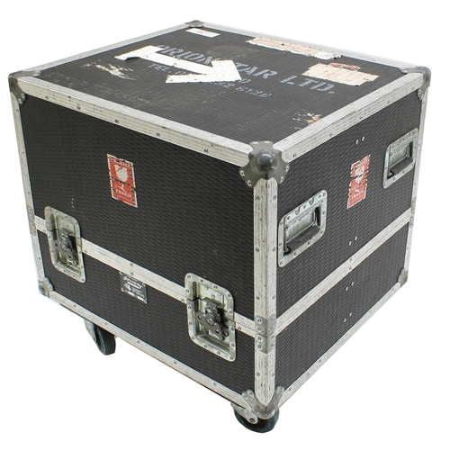 609 - Gary Moore - heavy duty John Henry flight case on wheels stencilled 'Orionstar Ltd. England' and bea... 