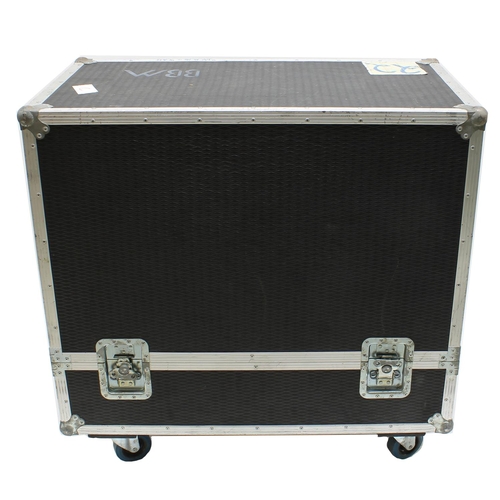 617 - Gary Moore - large flight case on wheels bearing 'BBM' stencils and inscribed 'Jack 16 Ohm cab', 39