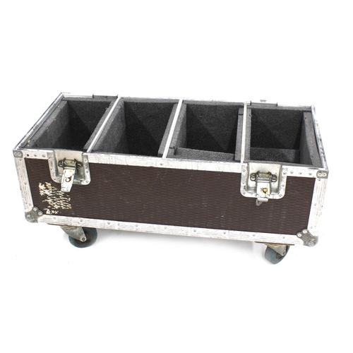 619 - Gary Moore - heavy duty Bulldog Cases 'Dressing Room' flight case on wheels, with double stacked int... 