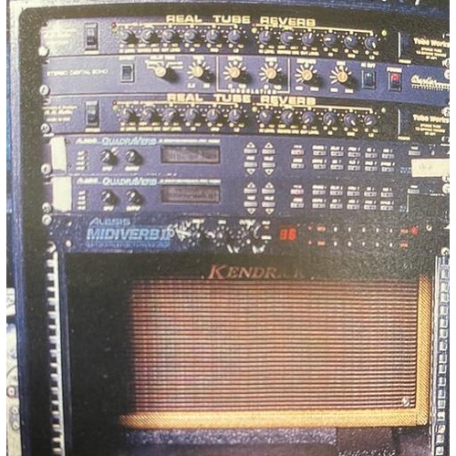 620 - Gary Moore - heavy duty flight case on wheels, enclosing a rack mount interior bearing various tape ... 