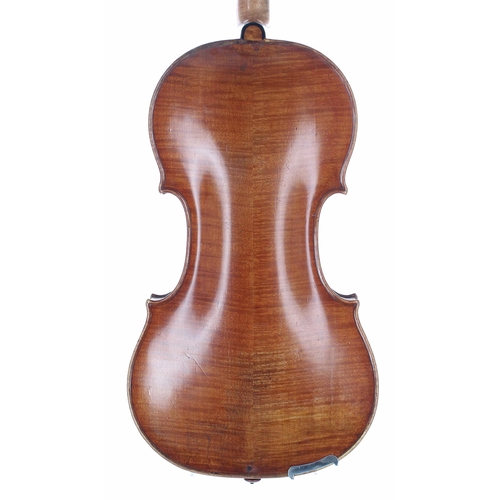 2404 - Interesting French violin labelled Ludovicus Guersan Propé, Comaedian Gallican Lutetiae, Anno 176*, ... 