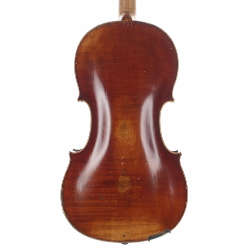 2412 - 19th century five string viola, 15 1/16