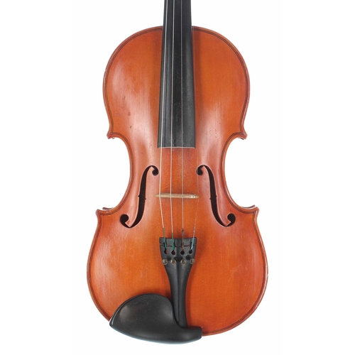 2413 - English violin by and labelled Gordon Campbell, Hereford 1984, no. 5 (21), 14