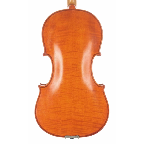 2413 - English violin by and labelled Gordon Campbell, Hereford 1984, no. 5 (21), 14