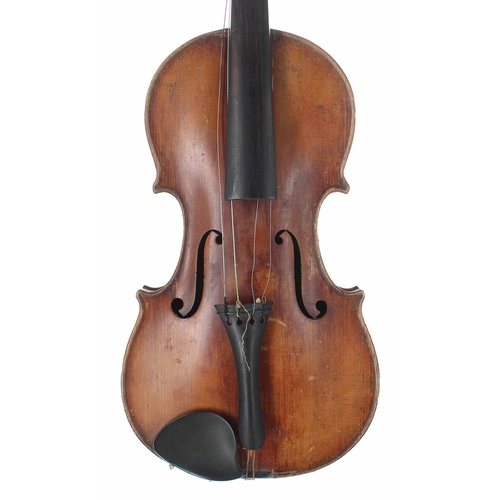 2432 - Tyrolean violin labelled Carlo Bergonzi..., 14 3/16