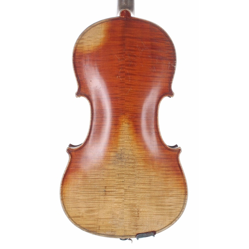 2445 - German violin circa 1890, 14 1/8