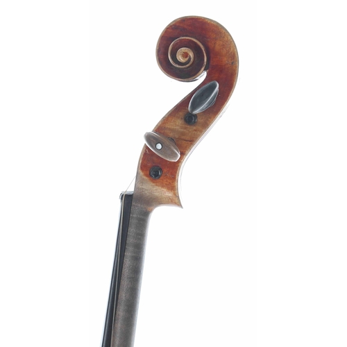 2445 - German violin circa 1890, 14 1/8