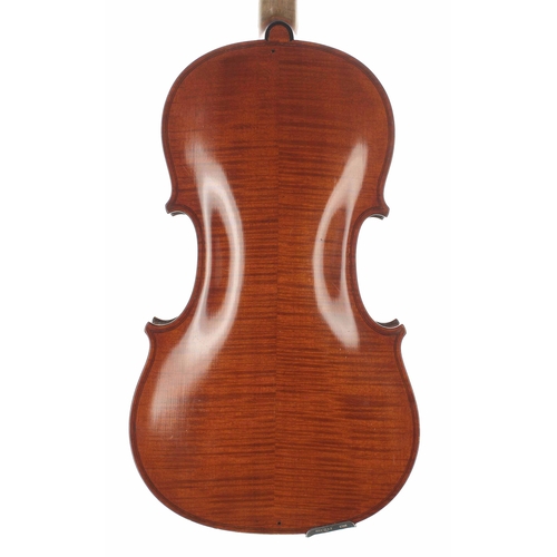 2452 - Italian viola by and labelled Antonio Lechi, Cremona 1923; also signed on the label, the two piece b... 