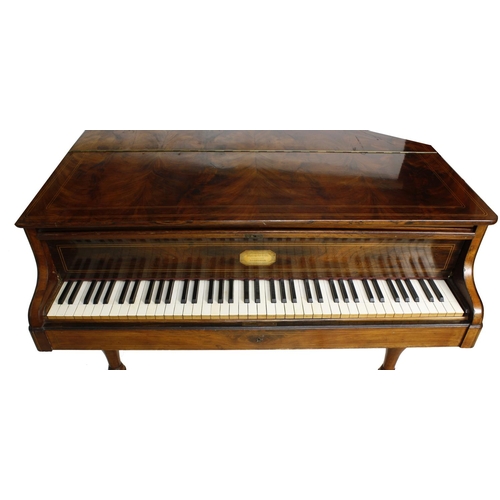 1609 - Good mid 19th century mahogany grand piano by and inscribed Boisselot & Fils, Facteurs du Roi, M... 