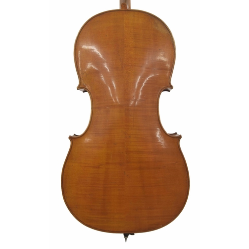 2504 - Early 20th century German violoncello labelled Antonius Stradivarius..., 29 1/2