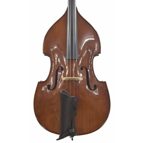 2512 - Contemporary small double bass labelled The Stentor 1950 Bass..., with leather pouch and soft case... 