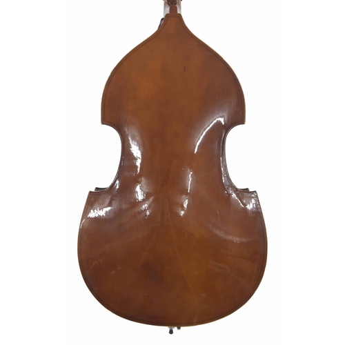 2512 - Contemporary small double bass labelled The Stentor 1950 Bass..., with leather pouch and soft case... 