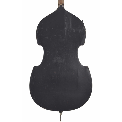 2514 - Late 19th century German double bass, back length 43.5