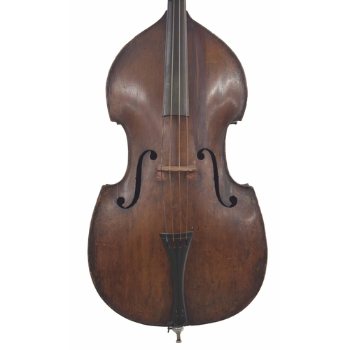 2515 - German double bass circa 1890, back length 43.5