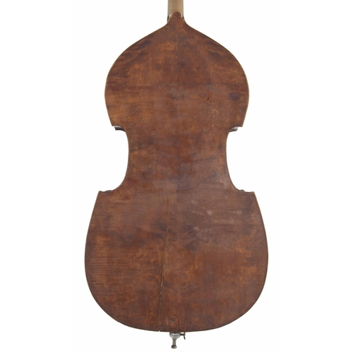 2515 - German double bass circa 1890, back length 43.5