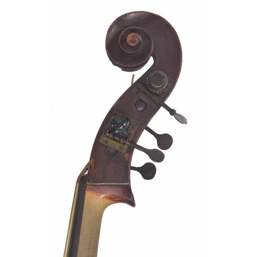 2515 - German double bass circa 1890, back length 43.5