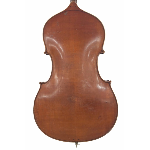 2519 - Good French double bass modelled after Vuillaume of Paris, possibly from the Thibouville-Lamy worksh... 