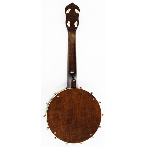 1595 - The Gibson UB2 banjo ukulele circa 1930s, with mahogany resonator, fourteen tension rods and 8