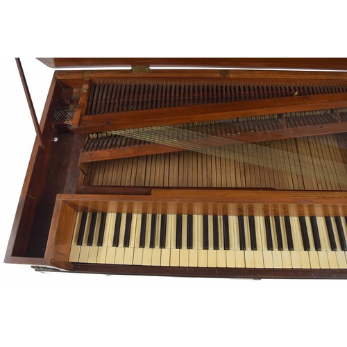 1608 - Interesting early 19th century French mahogany square piano, inscribed L'Epine, Boulevard Montmartre... 