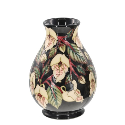 615 - Moorcroft Pottery 'Mountain Gold' ovoid vase by Sian Leeper, circa 2003, factory stamps, 5.5