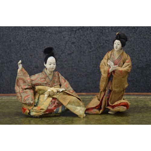 748 - Two Chinese Opera dolls, with plaster heads, hands and feet, standing figure 7