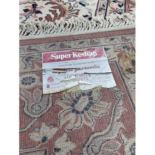 846 - Super-Keshan Persian pattern wool carpet, 12' x 9' approx