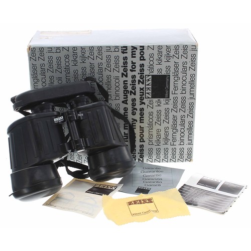 705 - Zeiss West Germany 7x50 B  T* binoculars, rubberised armouired, marked Made in West Germany T* seria... 