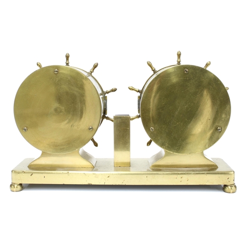 2321 - Waterbury brass marine inspired desk compendium, the twin 4