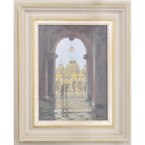 817 - Laurence J. Belbin (20th century) - 'San Marco, Venice', signed also inscribed on the artist's origi... 