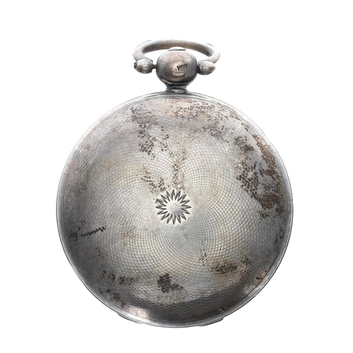 286 - William IV silver verge hunter pocket watch, London 1832, the fusee movement signed Eliz'h Clifsold,... 