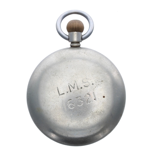 316 - Railway Interest - Record London, Midland & Scottish Railway (L.M.S.) nickel cased lever pocket ... 