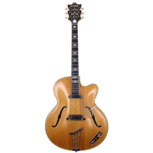 476 - 1959 Hofner Committee Thinline hollow body electric guitar, made in Germany, ser. no. 1xx7; Body: bl... 