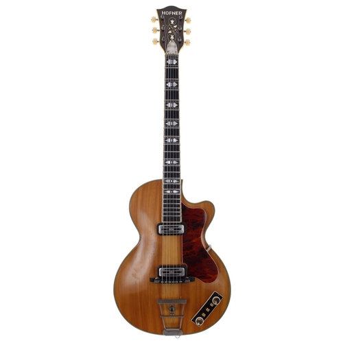 489 - 1960 Hofner Club 60 electric guitar, made in Germany, ser. no. 9xx; Body: blonde finish, a few minor... 