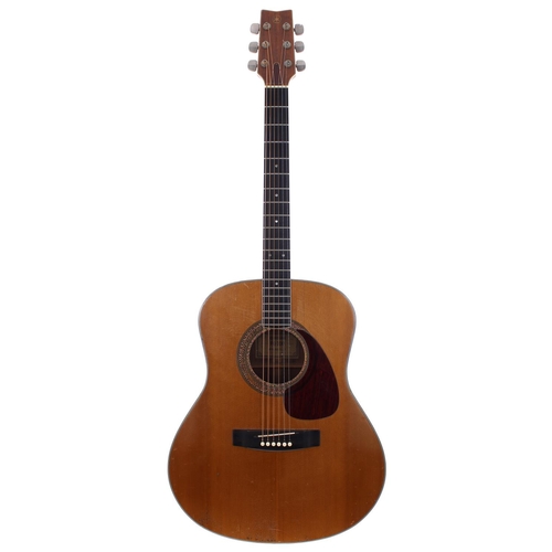 487 - Yamaha FG-700 acoustic guitar, made in Japan, circa 1972; Back and sides: Jacaranda, a few scuffs su... 