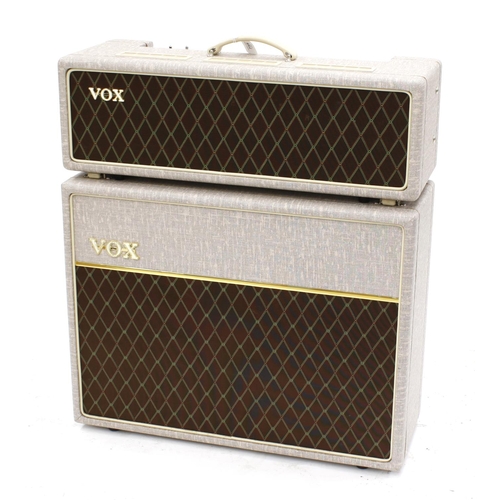 887 - Vox AC30 HWH hand wired guitar amplifier head, made in Vietnam, with matching V212HWX 2 x 12 speaker... 