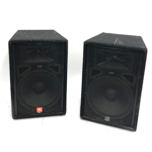 1376 - Pair of JBL JRX100 model JRX115 PA speakers