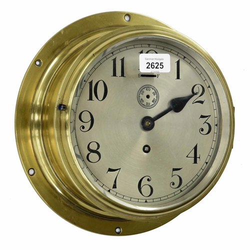 2625 - Ships bulkhead clock timepiece, the 8