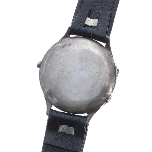 529 - Patek Philippe & Co., Genéve silver wire-lug wristwatch, import hallmarks Birmingham 1927, the m... 