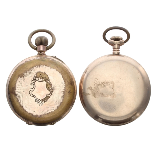 611 - Cyma gold plated lever pocket watch, the movement signed Cyma Brevets, within a plain screw case, 51... 