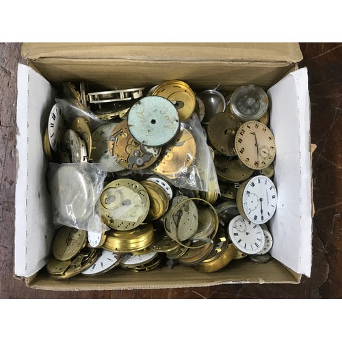 651 - Quantity of pocket watch movements and movement parts etc