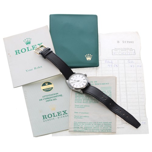 22 - Rolex Oyster Perpetual stainless steel gentleman's wristwatch, reference no. 1002, serial no. 2818xx... 