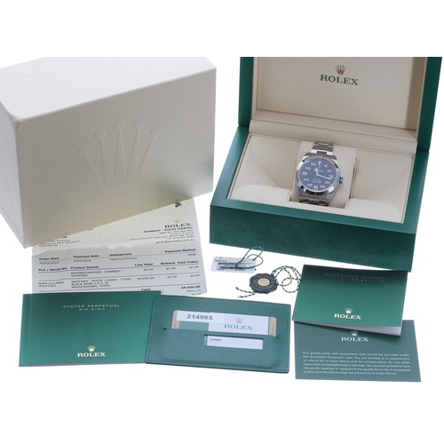 23 - Rolex Oyster Perpetual Air-King stainless steel gentleman's wristwatch, reference no. 116900, serial... 