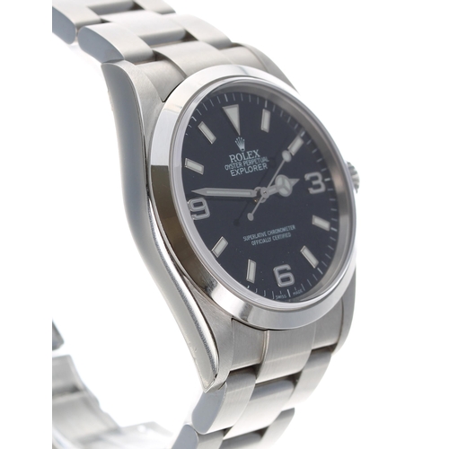 35 - Rolex Oyster Perpetual Explorer stainless steel gentleman's wristwatch, reference no. 114270, serial... 