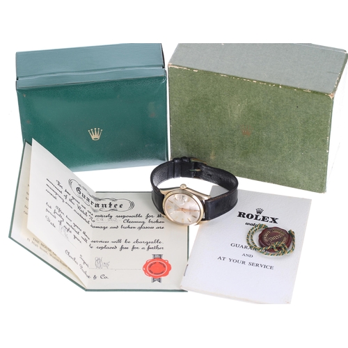 43 - Rolex Oyster Perpetual Date 9ct gentleman's wristwatch, reference no. 1500, serial no. 1084xxx, circ... 