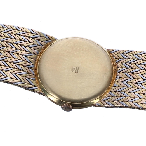 65 - Unusual Patek Philippe, Genéve 18ct tri-colour textured dress wristwatch, reference no. 3307, case n... 