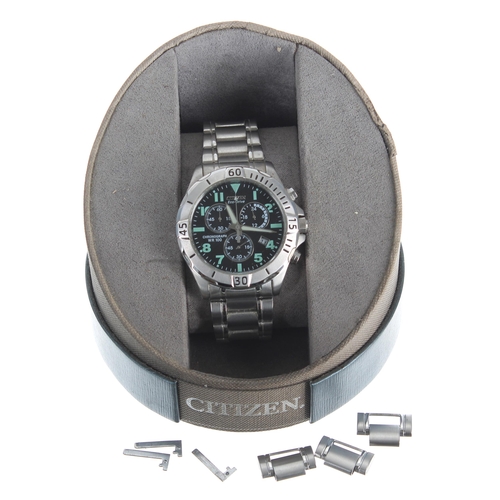 Citizen eco drive chronograph wr100 stainless steel best sale